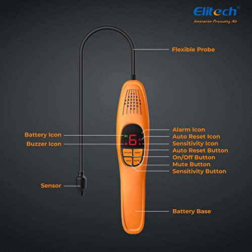 Elitech LD100 Heated Diode HVAC Refrigerant Leak Detector AC Sniffer