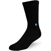Ethika Men's Crew Sock | Black Logo -Blue-