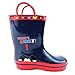 Mickey Mouse Kids Rain Boots (Navy/Red Where's Mickey?, 11/12 M US Little Kid)