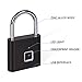 Fingerprint Padlock, One Touch Open Gym Lock for Locker, Sports, School & Employee Locker, Suitcase (No App, No Bluetooth & No Breaking into Troubled)