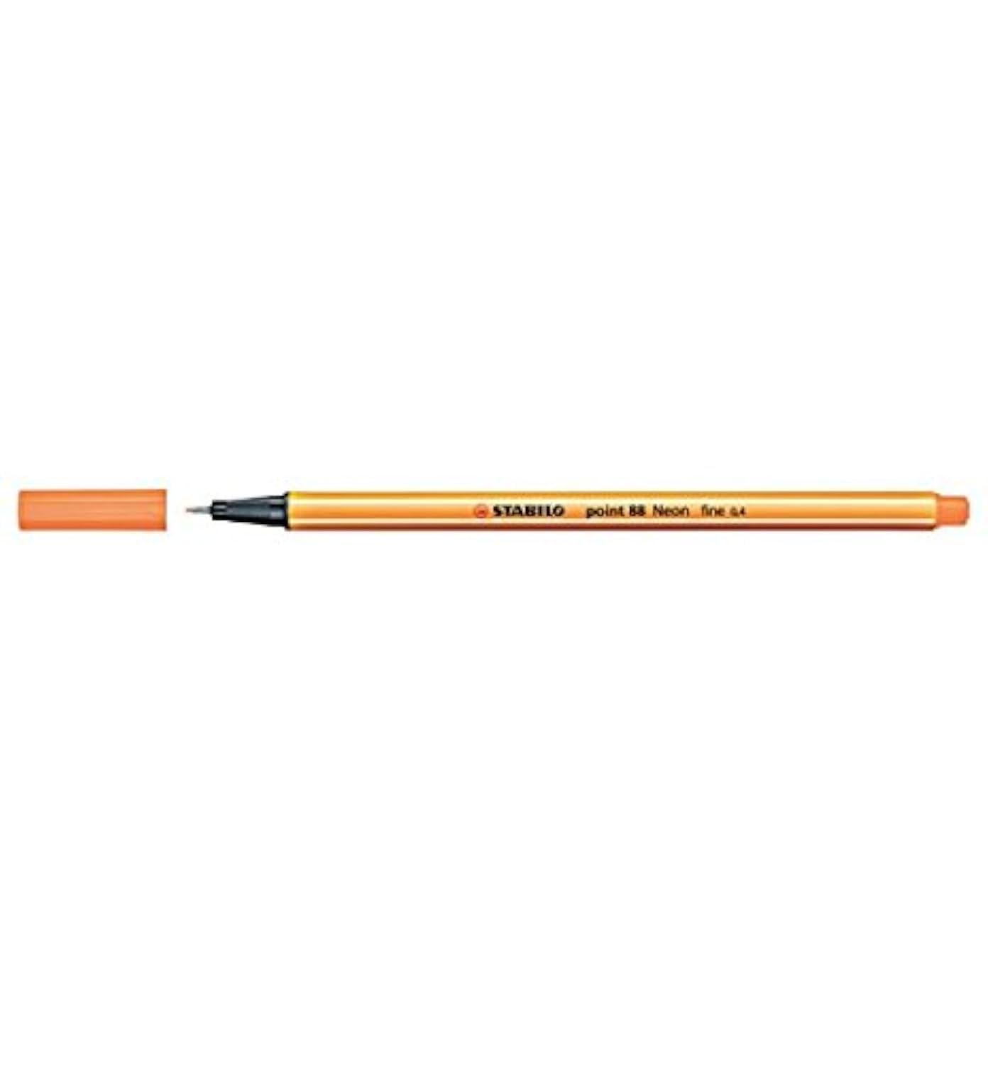 Stabilo Point 88 Pen, Pack of 10 Neon Arancio