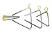 Bilipala Steel Rhythm Musical Percussion Triangle Instruments with Strikers, Set of 3