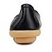 Kunsto Women's Leather Loafer Shoes Slip On US Size 9 Black-Hollow out