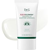 Dr. G R.E.D. Blemish Soothing Up Moisture Sunscreen - Korean Sunscreen with No White Cast - Broad Spectrum SPF for Sensitive Skin - Non-Greasy - With Hyaluronic & Azelaic Acid - 1.69 fl oz