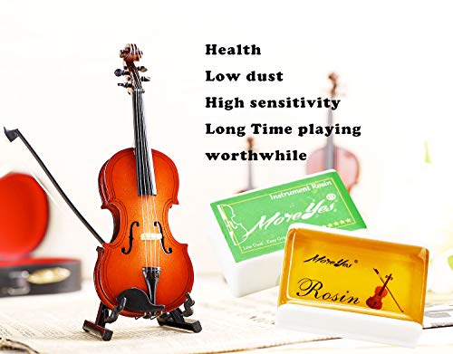 MOREYES Rosin for Violin Viola and Cello Rosin for Bows (Yellow 4 Pack)