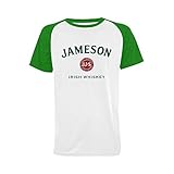 Wihuae Men's Jameson Beer Logo Short Sleeve Raglan T-shirt (USA Size)