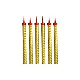 Loisuzn Birthday Candles Cake Gold Candle, Party, Wedding, Bottle Service, Night Club, Sweet 16, Mini Candles Smokeless (6 pcs)