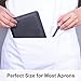 Server Books for Waitress with Zipper Pocket - Restaurant Supplies Waitress Book, Cute Serving Waiter Book with Firm Writing Pad, Perfect Size 9X5'' for Server Aprons (Guest Check or Pen Not Included)