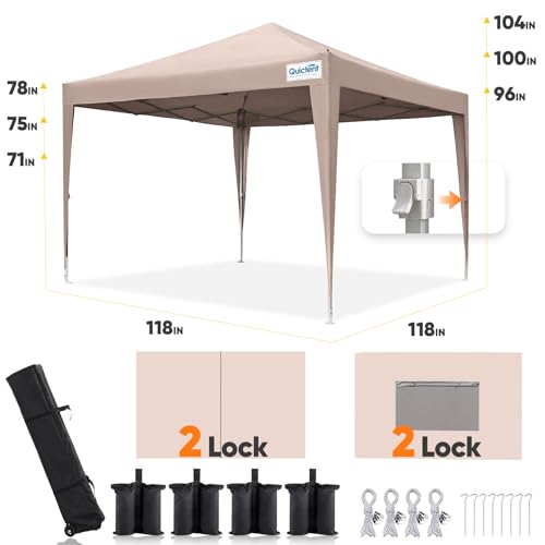 Quictent 10x10 Pop Up Canopy Review: Privacy Shelter with 4 Sidewalls & Mesh Windows image 22