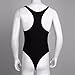 FEESHOW Men's Racer Back Bodysuit Stretch Swimsuit Leotard Thongs Singlet Black X-Large