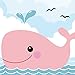 Colour Talk DIY Oil Painting, Paint by Number Kits for Kids - Pink Small Whale 8