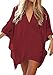 HAPEE Womens Solid Oversized Beach Dress Bathing Suit Swimsuit Cover Ups Kaftan