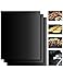 Grill Mat Set Of 3 - 100% Non-Stick Grilling Accessories & BBQ Grill Mat - Easy to Clean and Reusable - Works on Gas, Charcoal, Electric and More - 15.75 x 13 Inch