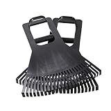 Leaf Claws Grabber Scoop Hand Rakes with Leverage Extension Grip - Back Saving Ergonomic Gardening Tool for Lawn and Leaves Clean-up - Made in USA - Model P755