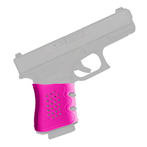 GoZier Tactical Glock Grip Sleeve âœ® The Ultimate Silicone Rubber Sleeve âœ® Fits GLOCK 17/19/20/21/22/23/31/32/37/38 âœ® (Hot Pink)