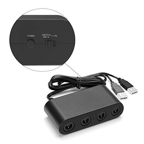 image for 【2019 Upgraded】 Switch Gamecube Controller Adapter, Lxuemlu Super 