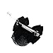 Rosallini Woman Snood Net Black Bowknot Detail French Clip Hair Barrette (Style 1)