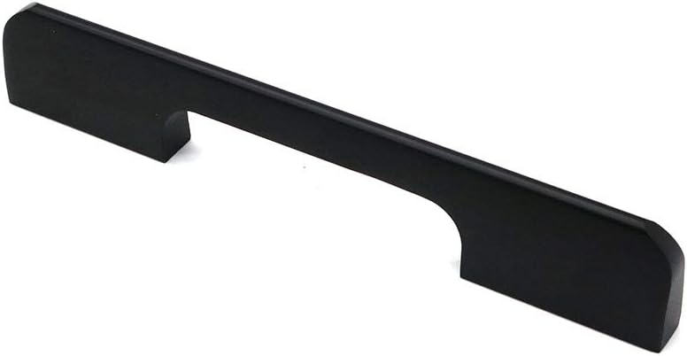 Set of 10 NUZAMAS Matt Black Cabinet Door Handles and Pulls, Furniture Drawer Handles, Zinc Alloy, 115mm Long - Image 3