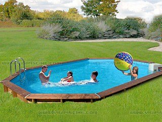 Piscine Semi Enterrée Sunbay Jawa Ovale 647x448x133m Sunbay