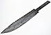 Whole Earth Supply Huge Giant Drop Point Large Damascus High Carbon Steel Bowie Hunting Blank Blanks Blade Knife Knives Making