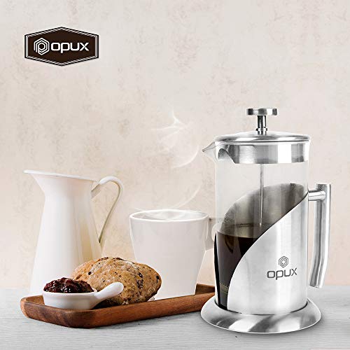 Stainless Steel French Press 34oz Insulated Coffee Tea Maker