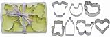 Miniature 7 Pc Tin Baby Cookie Cutter Set L1816