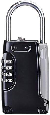 4 Digit Combination Key Lock Box Safe Security Storage Organizer Padlock Case