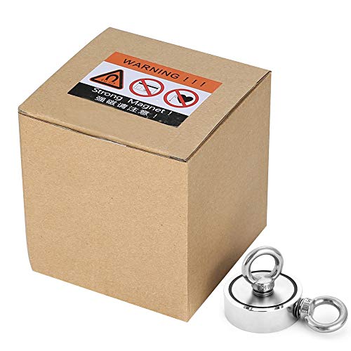 image for HHOOMY SDouble Lifting Ring Neodymium Magnet (Double-Sided Magnetic) R