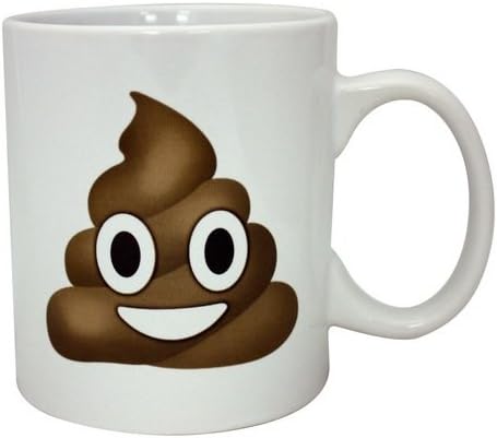 Pile of Poop Emoji 16 Oz Ceramic Coffee Mug Funny Joke Gag Gift