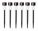 Momentum BLK-56732 Kealive Stainless Steel LED Solar Powered Path Light, 6-Piece