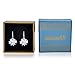 Jewelry 18k White Gold Plated Spark Sharp Cubic Zirconia Hook Earrings Crystal Earrings for Women Casual Earrings for Teen Girls Silver Hoop Earrings Nickel Free Fashion Jewelry Earrings ML014