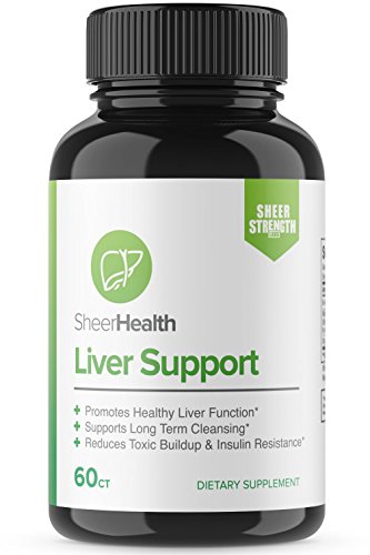 Premium Liver Cleanse & Detox Support Supplement - Natural Gluten-Free & Non-GMO Herbal Formula with 300mg Milk Thistle Promotes Immune System Health & Weight Loss - 60ct - Sheer Strength Labs