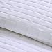 Comfort Spaces Kienna Quilt Set- Double Sided Stitching Design Summer Blanket, Lightweight, Soft, All Season Bedding Layer, Matching Sham, White, Coverlet King (104