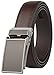 Belt for Men, Genuine Leather Ratchet Dress Comfort Belt with Slide Click Buckle, Trim to Fit (28