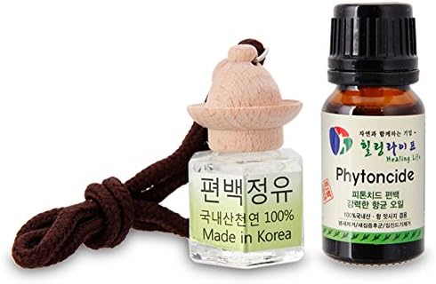 Hinoki Phytoncide Refined Essential Oil (10ml) with Hanging Aromatherapy Diffuser Bottle (5ml) (2)