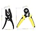 Amzdeal Ferrule Crimper Ferrule Crimping Tool Crimper Pliers Set with Wire Stripper and 1200 Terminal Connector Sleeves, Used for Crimping and Stripping 23-8 AWG Cable