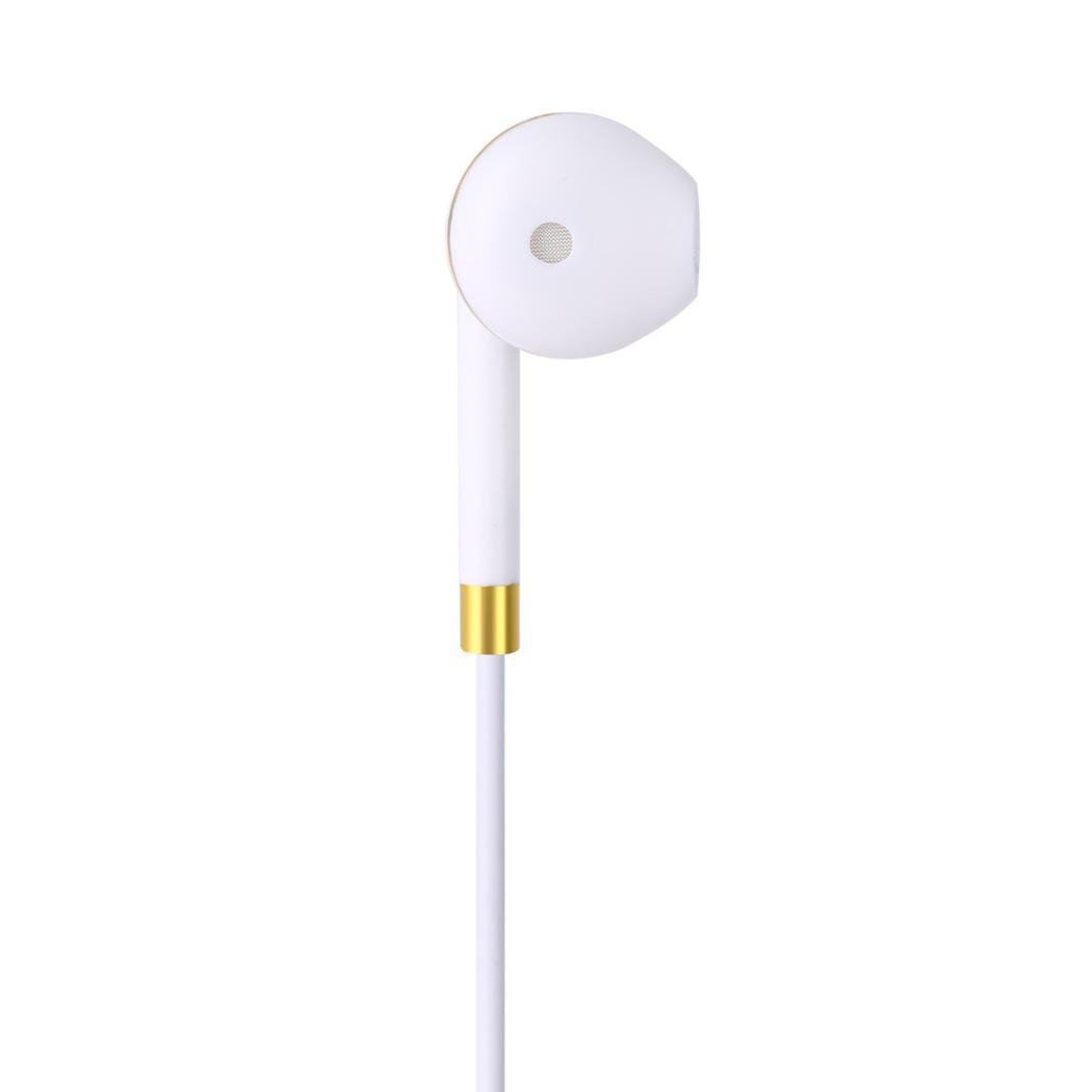 CHIGANT General Filaire écouteurs Intra-Auriculaires Musique Jeu téléphone Écouteurs Super avec Micro Wired Casques, Blanc, 1.2m/47.2inch