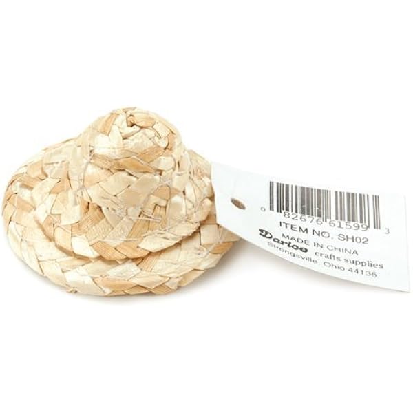 miniature straw hats