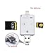Aisopos 3 in 1 iphone flash drive,U Disk with Lightning Connector Memory Stick Storage Micro SD TF Fast Card Reader for iPhone/ MAC / PC / Android