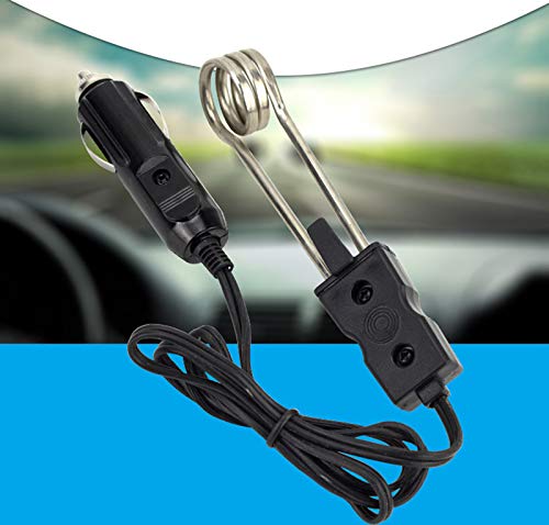 WG 12V/24V Portable Electric Car Immersion Water Heater for Travel Camping Picnic Mini Boiler Hot Water Coffee Immersion Travel Use,24v - Thumbnail 6