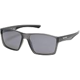 Harley-Davidson Men's Square Sunglasses Gray Smoke Mirror | Textured rubber temple grips, Sculpted straight-fit arms, 100% UVA/UVB protection, Soft cleaning pouch included