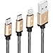 USB Cable, Cyanb High Quality 3 in 1 Type-c, Lightning,micro Usb Adapter Charging Charger Cable Connector for Iphone 6s Plus, 6 Plus, 5s, Ipad,macbook,samsung ,Fast Transmission Quick-connect Charging
