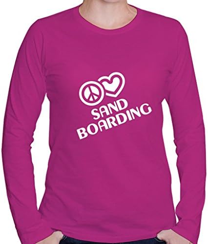 PEACE LOVE SAND BOARDING Sport Women's Long Sleeve Shirt
