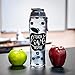 50 Strong Teacher Water Bottle - BPA Free for Teachers - Give Bottles As Thank You Gifts & Appreciation for Teachers - Easy Carry Loop - Made in USA (30 oz, Teacher Apples)