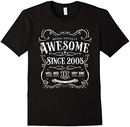 13th Birthday Gift T-Shirt Awesome Since 2005