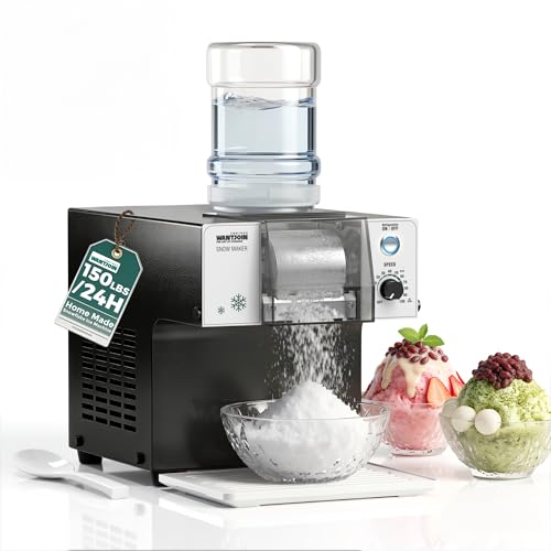 WantJoin Commercial Snowflake Ice Machine - 150LBS/24H Upgraded Snow Ice Machine with