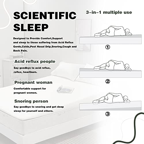 3 in 1 Wedge Bed Mattress Elevator, Topper or Under Bed Leg Elevation 7