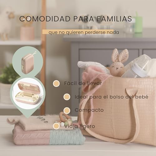 Limpador de garrafas 7 em 1, escovas, drenos, garrafa de sabão, cor-de-rosa, sem BPA
