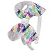 7Rainbows 10pcs Girls Unicorn Hair Bows On Headband Pineapple Hair Hoop Princess Dance Headbands.