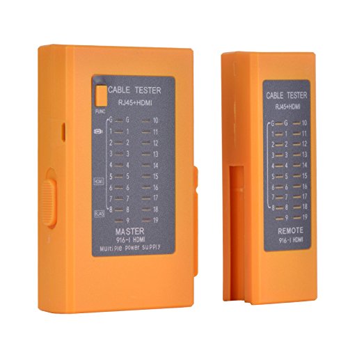 Optimal Shop 2 In 1 HDMI Cable Tester and Network Cable Tester,RJ45 Cat5 Cat6 HDMI Wire Tester